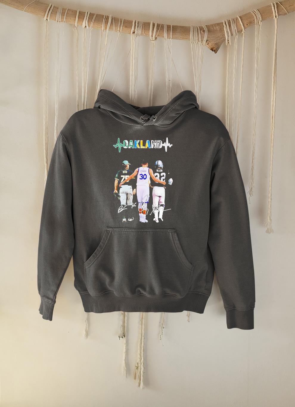hue43 oakland zio curry allen signatures shirt hoodie - Oakland Zio Curry Allen signatures shirt