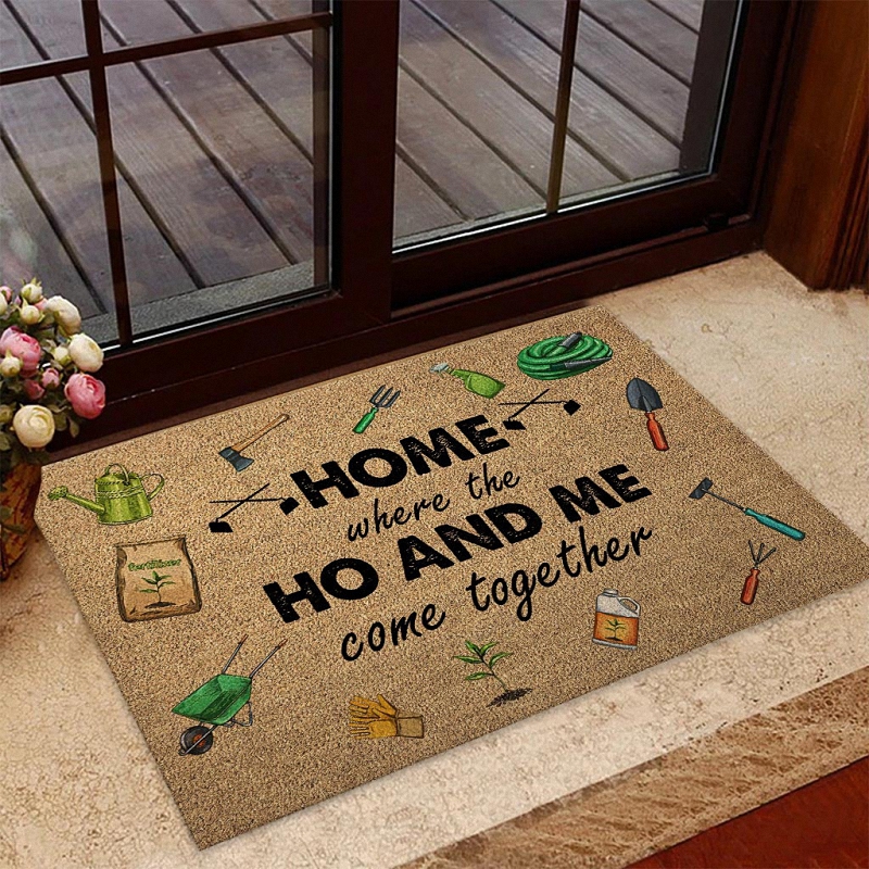 Home Is Where Funny Gardener Doormat With Coir Pattern Print 1 Door Mat, Ncovtee News