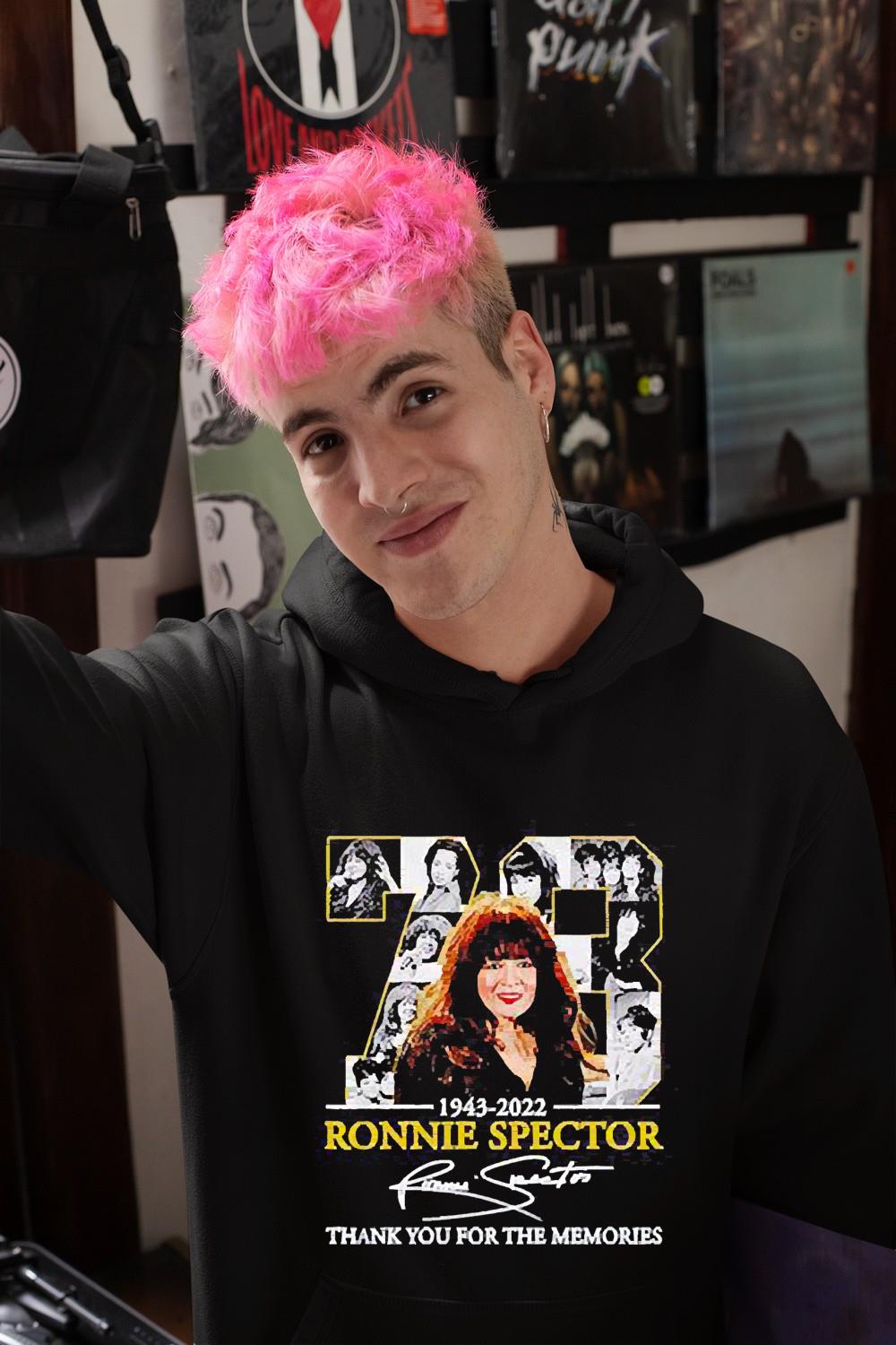 RIP Ronnie Spector Singer 1943-2022 Pop Star Be My Baby Thank You for The Memories shirt 1 Greatfuldeadshirts News
