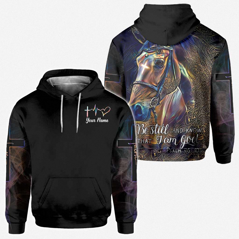 hue601 be still and know that personalized horse all over print shirts be still and know that personalized horse all over print shirts - Be Still And Know That Personalized Horse All Over Print Shirts