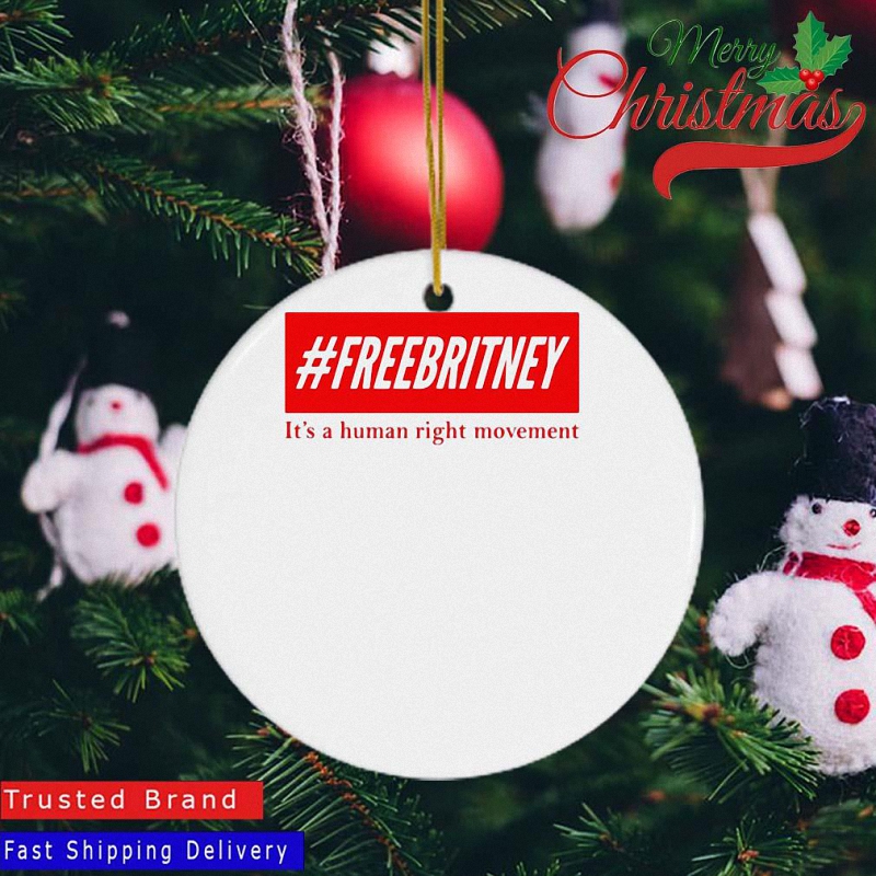 #Freebritney it’s a human rights movement Ornament 1