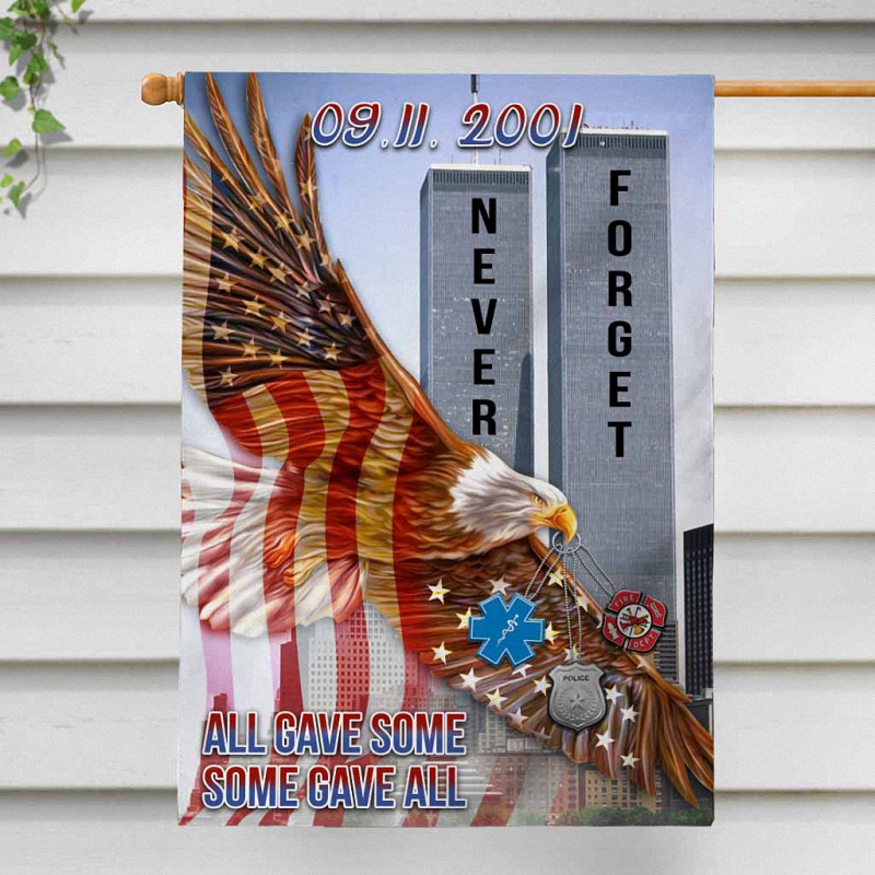 Never Forget Police Officer House Flag 1 Flag