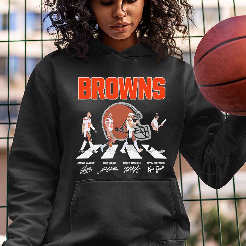 Cleveland Browns Teams Abbey Road Signatures Shirt 2 Cleveland Browns
