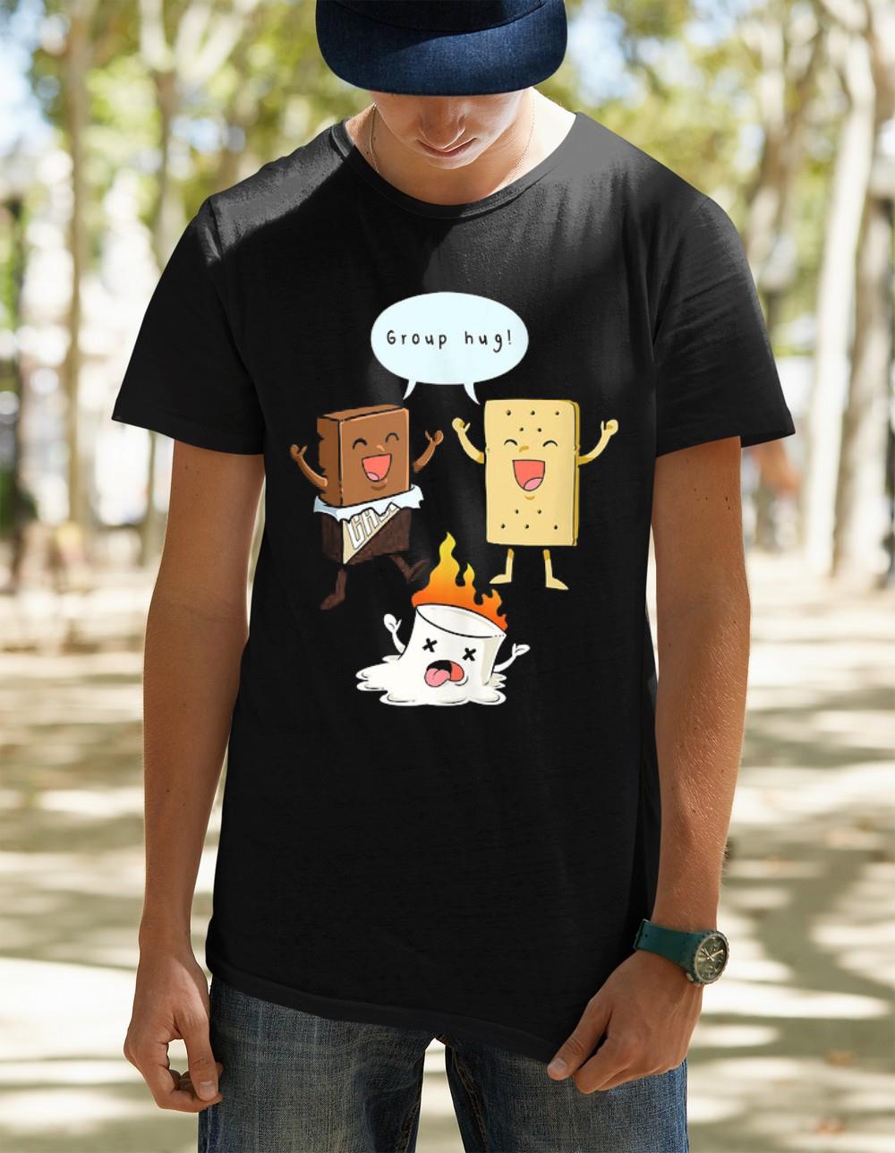 Camping Gift Shirt Camp Funny Group Hug S'mores Shirt 1st Shirts