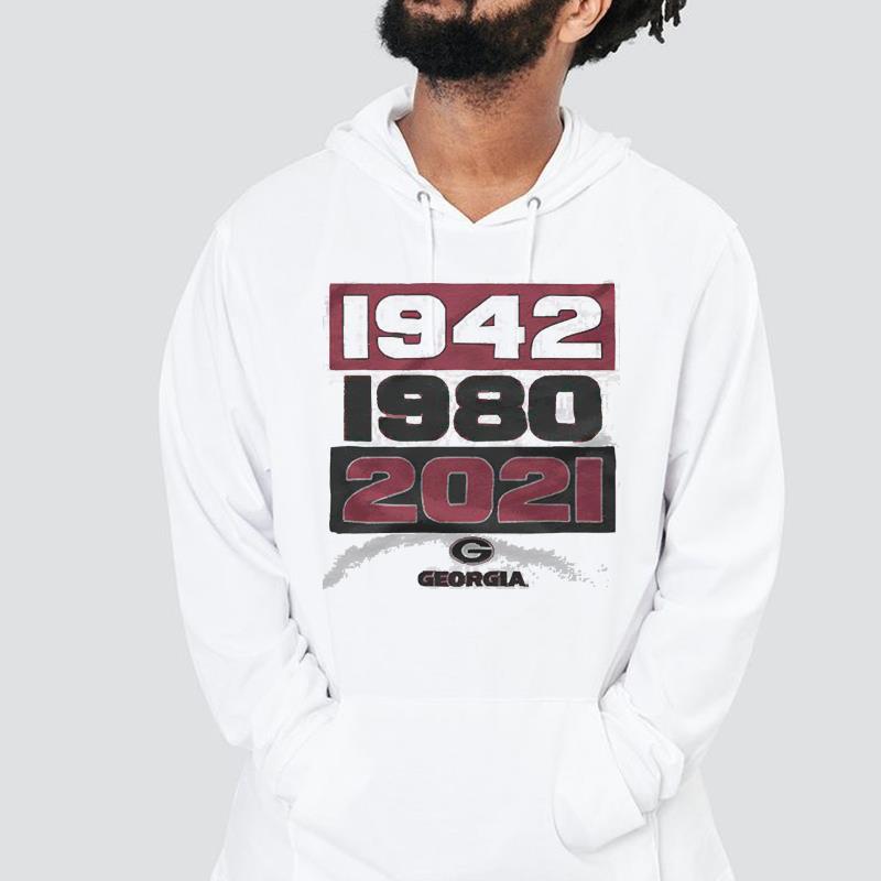 Georgia Bulldogs 1942 1980 2021 3-Times Champions shirt 1 Starwars News