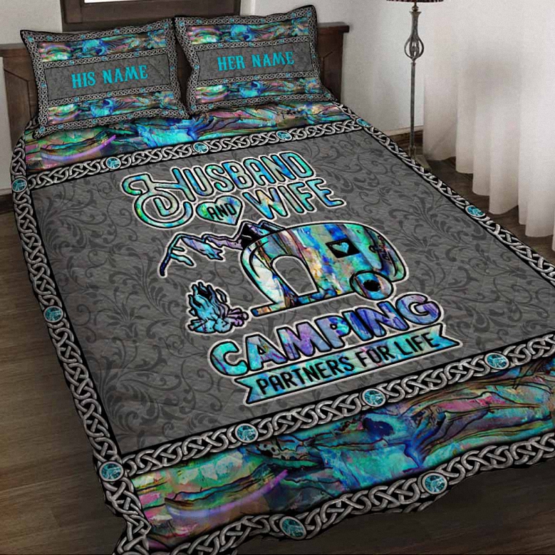 Camping Partner For Life - Personalized Camping Quilt Set 1