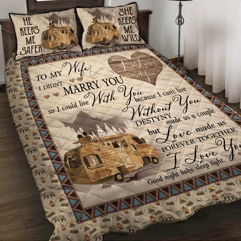 hue801 i choose you camping quilt set i choose you camping quilt set - I Choose You Camping Quilt Set