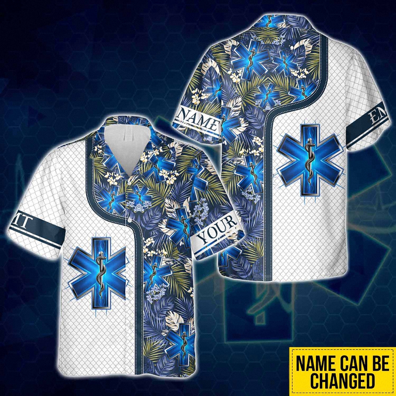 hue801 i ve got your six emt personalized hawaiian shirt i ve got your six emt personalized hawaiian shirt - I've Got Your Six EMT Personalized Hawaiian Shirt