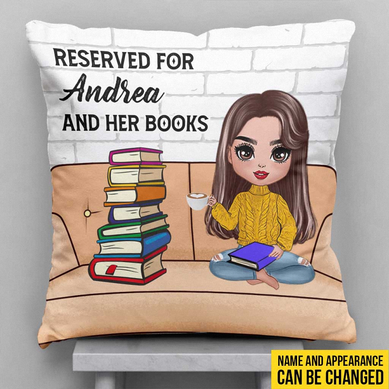hue801 reserved for me and my books personalized throw pillow reserved for me and my books personalized throw pillow - Reserved For Me And My Books Personalized Throw Pillow