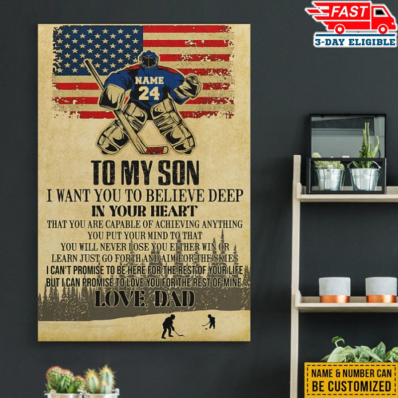 Hockey I Am A Goalie Canvas 1