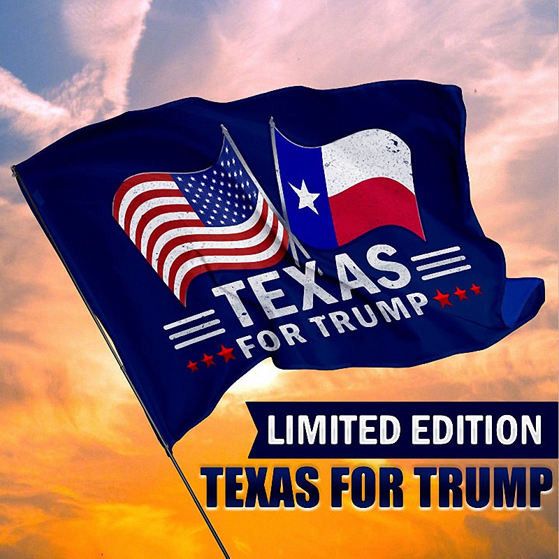 Texas For Trump 3 x 5 Flag - Limited Edition Dual Flags 6