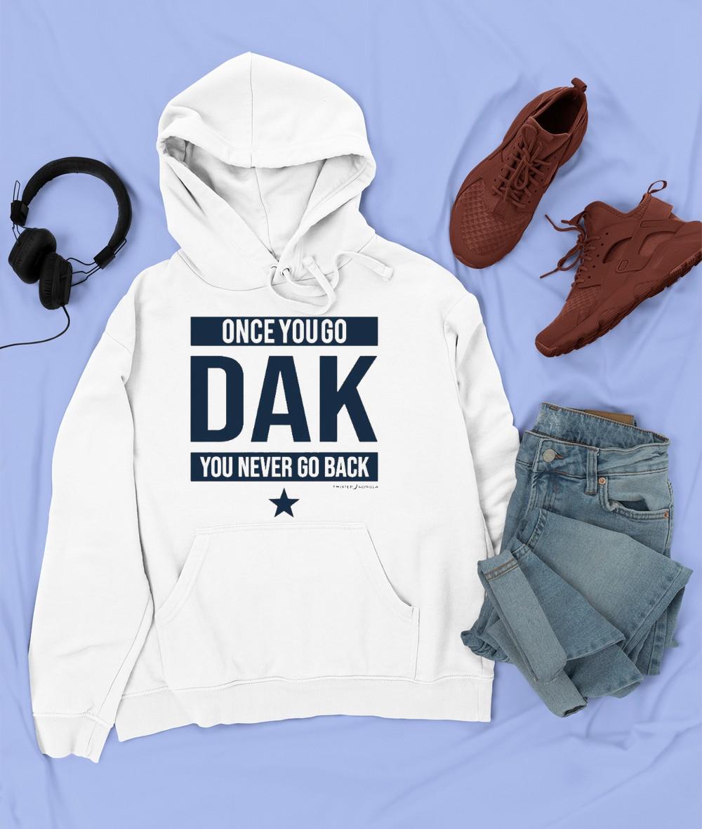 Twisted Gorilla Store Once You Go Dak You Never Go Back Dallas Cowboys Shirt 1