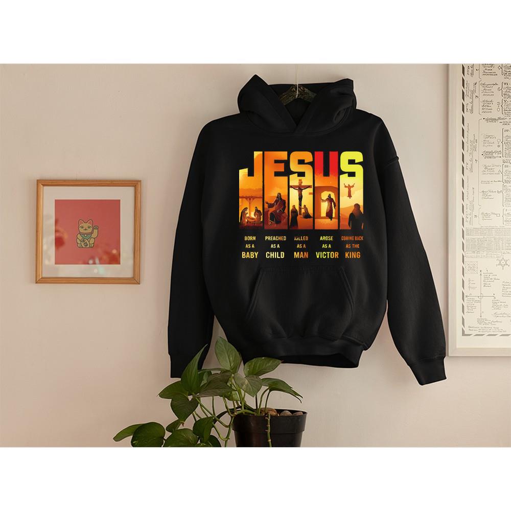 Jesus Born As A Baby Coming Back As The King shirt 1