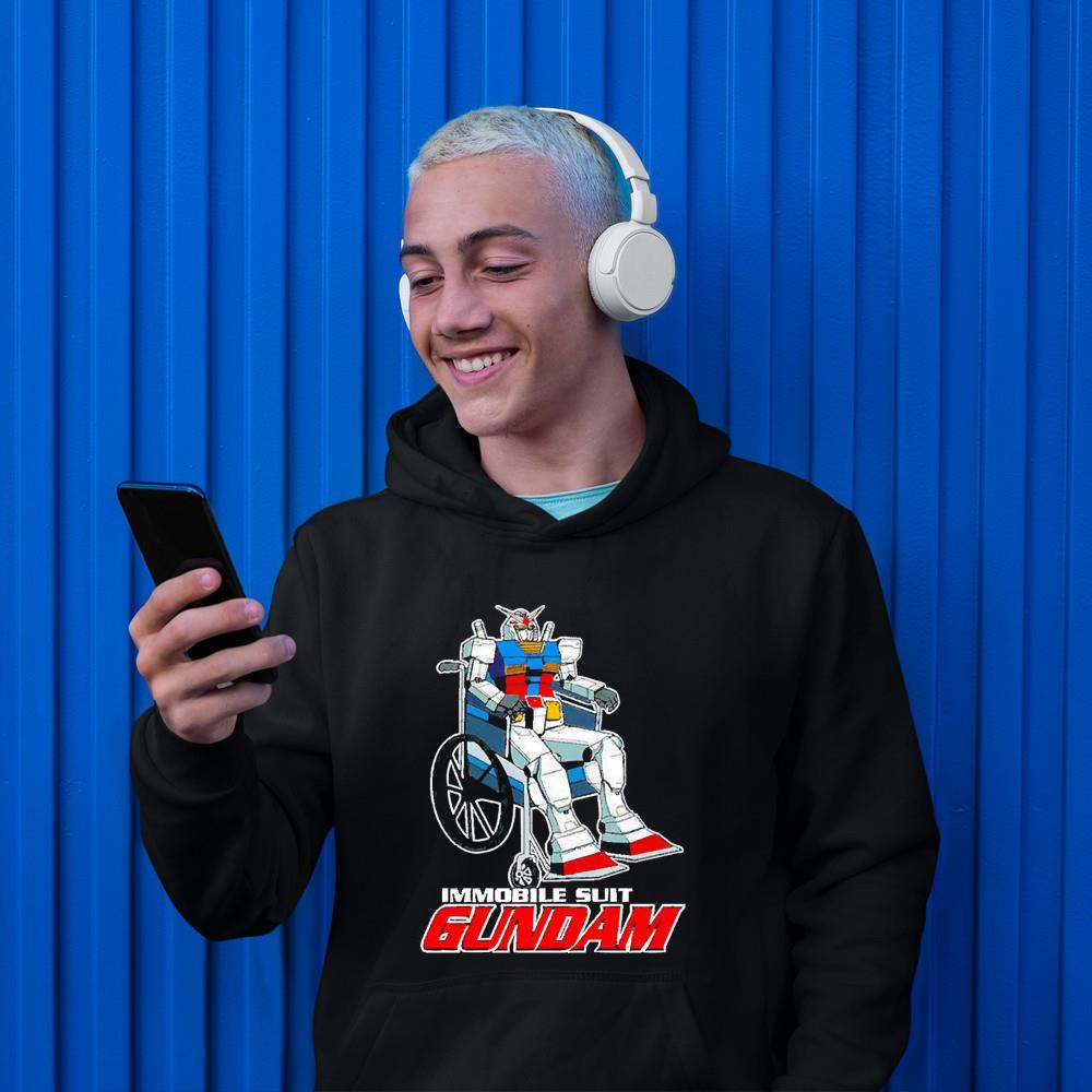hue93 immobile suit gundam shirt hoodie - Immobile Suit Gundam Shirt