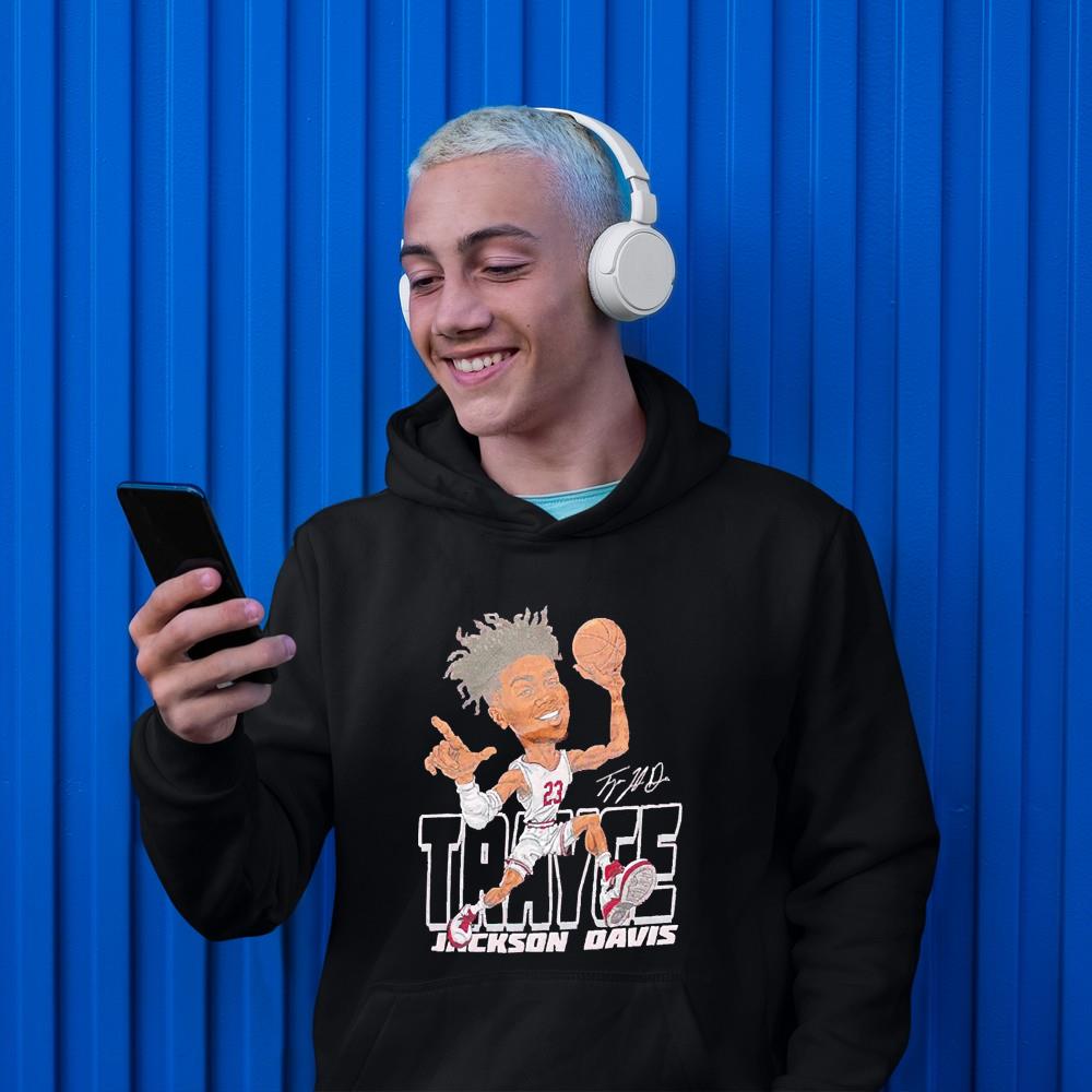 hue93 trayce jacksondavis caricature shirt hoodie - Trayce Jackson-Davis caricature shirt