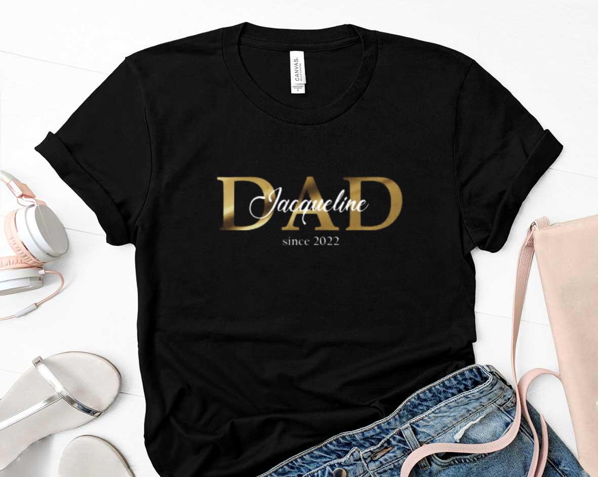 Personalized Dad Shirt Fathers Day Shirt Dad Shirt Black 1 Thebeatlestshirt News