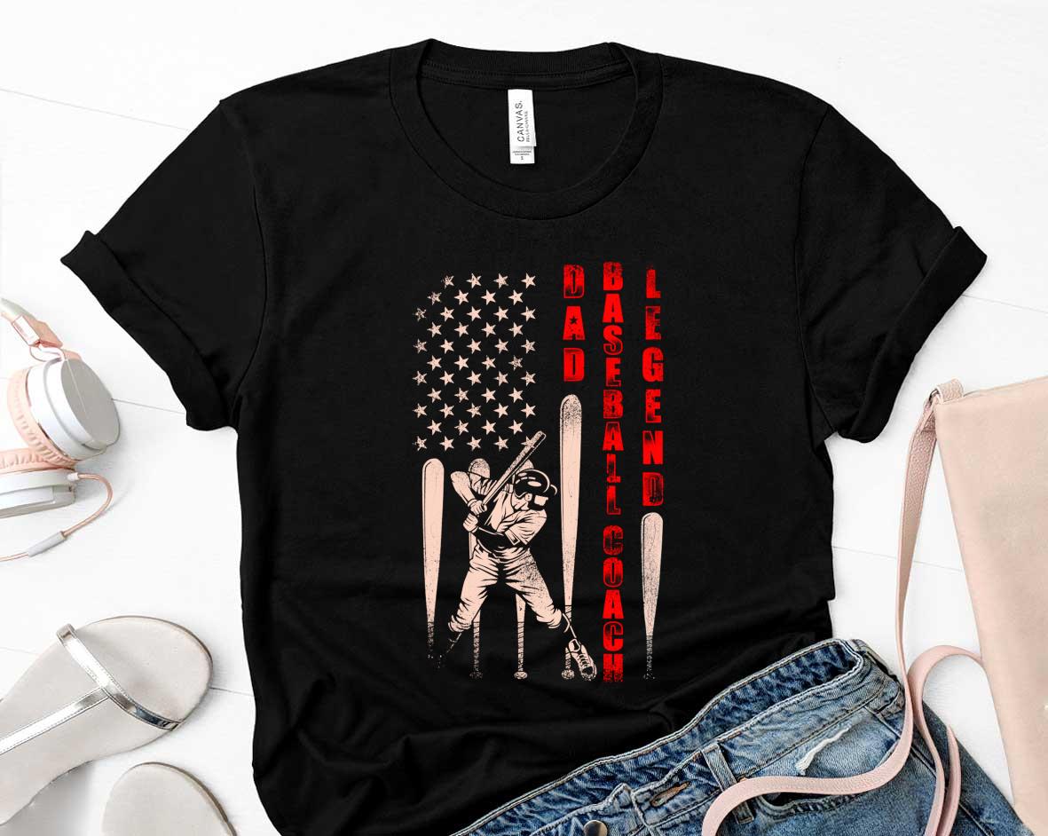 Dad Baseball Coach Legend Fathers Day Shirt 1 Postmaloneshirt News
