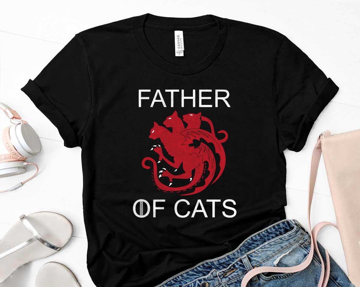Father of cats Shirt 40 Father's Day