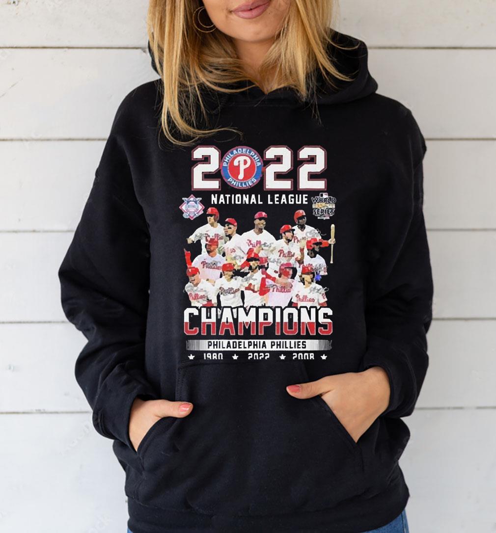 Philadelphia Phillies 2022 National League Champions 1980 2008 2022 Signatures Shirt 84 nurseteeshirt News