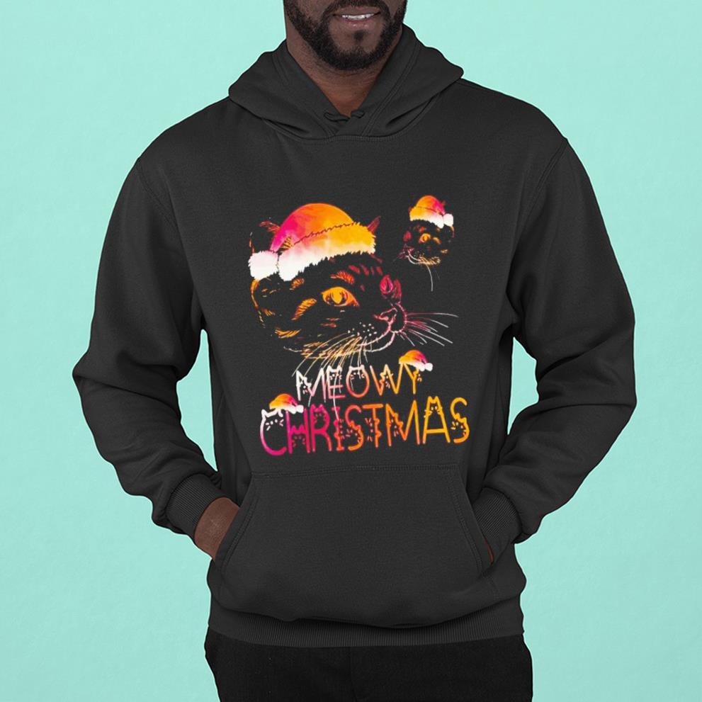 l1012 santa claus cat meowy christmas shrit hoodie - Santa Claus Cat meowy Christmas shrit
