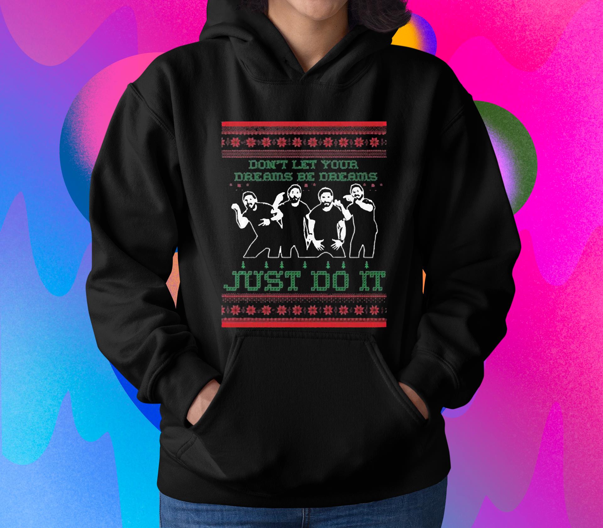 l1111 dp shia labeouf knit pattern ugly christmas 2022 shirt hoodie - Dp Shia Labeouf Knit Pattern Ugly Christmas 2022 Shirt