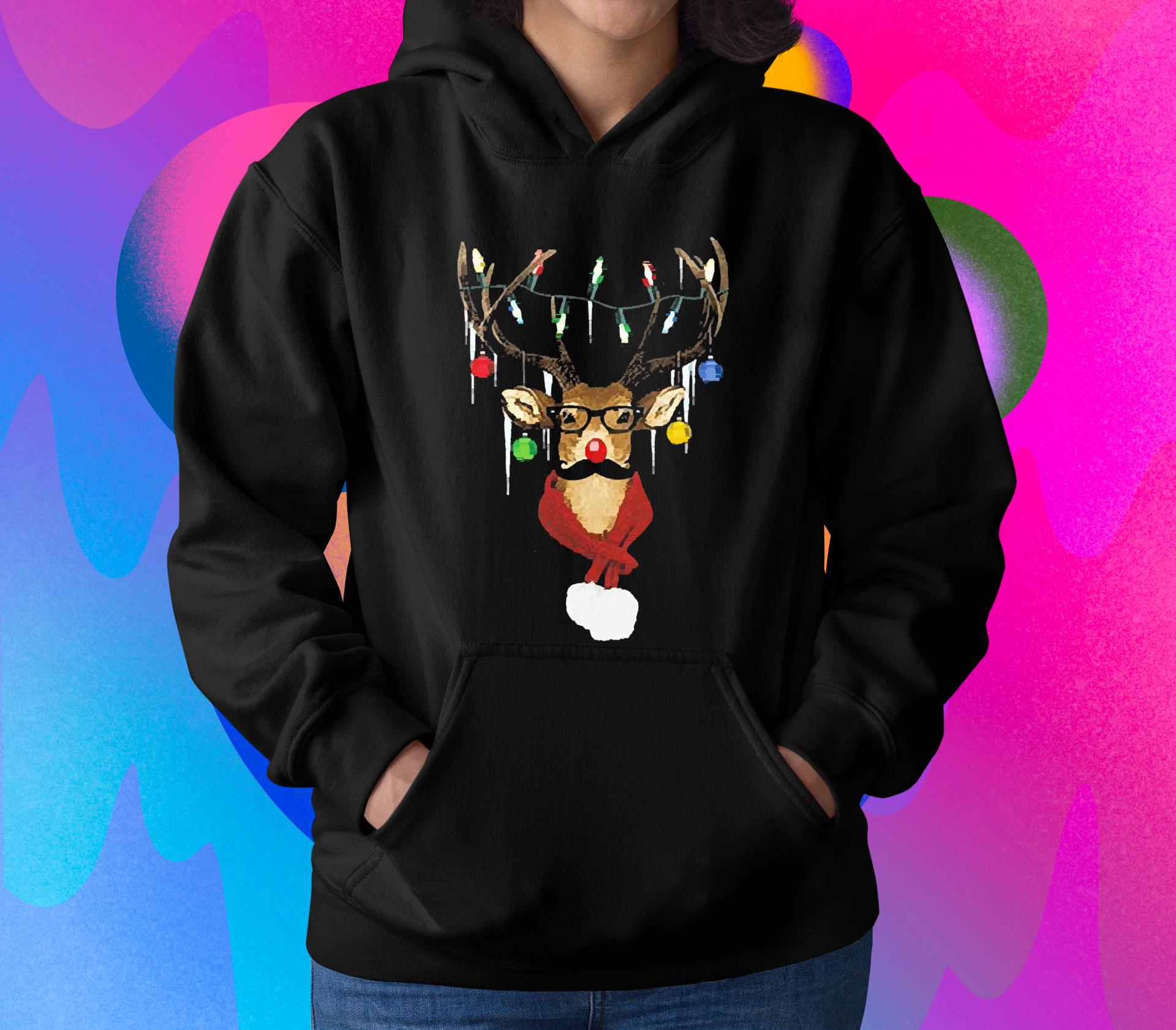 Dp Xtrafly Apparel Reindeer Wearing Sweater Moustache Lights Ugly Christmas 2022 Shirt l1111 dp xtrafly apparel reindeer wearing sweater moustache lights ugly christmas 2022 shirt hoodie - Dp Xtrafly Apparel Reindeer Wearing Sweater Moustache Lights Ugly Christmas 2022 Shirt