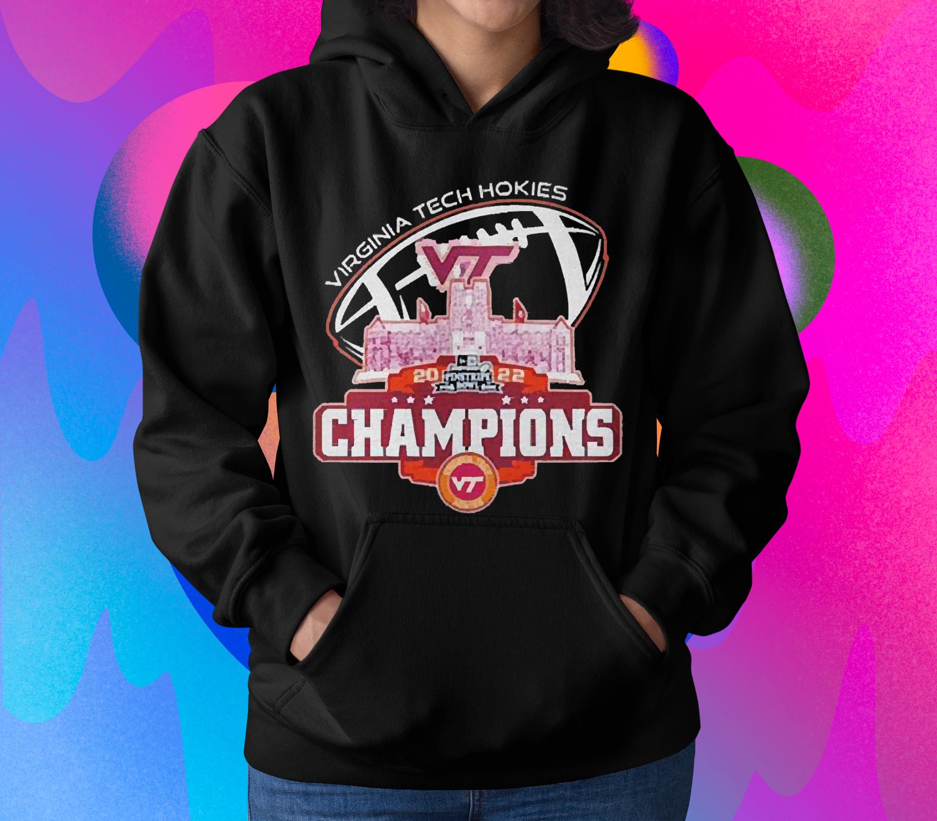 l1212 champions virginia tech hokies city pinstripe bowl city 2022 shirt hoodie - Champions Virginia Tech Hokies City Pinstripe Bowl City 2022 Shirt