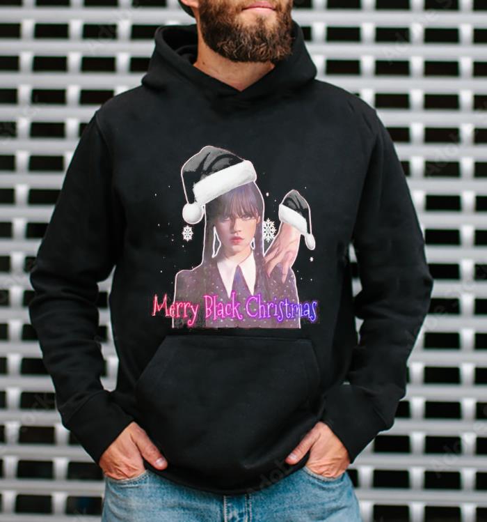 Wednesday Addams Merry Black Christmas shirt 1 Nursedaytee News