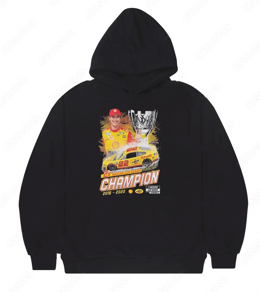 Joey Logano 2x Nascar Cup Series Champions 2018 2022 shirt l1411 joey logano 2x nascar cup series champions 2018 2022 shirt hoodie - Joey Logano 2x Nascar Cup Series Champions 2018 2022 shirt