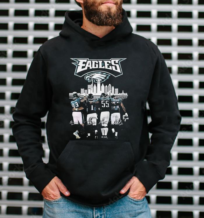 l1611 philadelphia eagles skyline jalen hurts brandon graham and aj brown signatures shirt hoodie - Philadelphia Eagles Skyline Jalen Hurts Brandon Graham And A.J. Brown Signatures shirt
