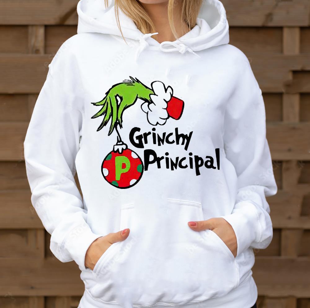 l1612 the grinch hand grinchy principal christmas shirt hoodie - The Grinch Hand Grinchy Principal Christmas Shirt