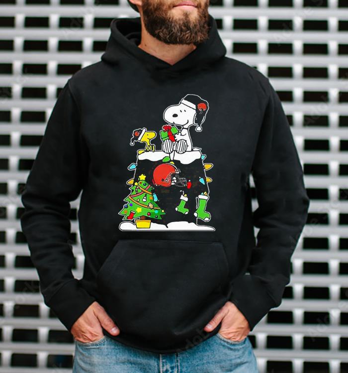 NFL Cleveland Browns Snoopy And Woodstock Christmas Shirt 1 Gameofthronesteeshirt News
