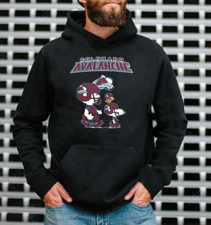 NHL Colorado Avalanche Charlie Brown Snoopy And Woodstock Road Shirt l1711 nhl colorado avalanche charlie brown snoopy and woodstock road shirt hoodie - NHL Colorado Avalanche Charlie Brown Snoopy And Woodstock Road Shirt