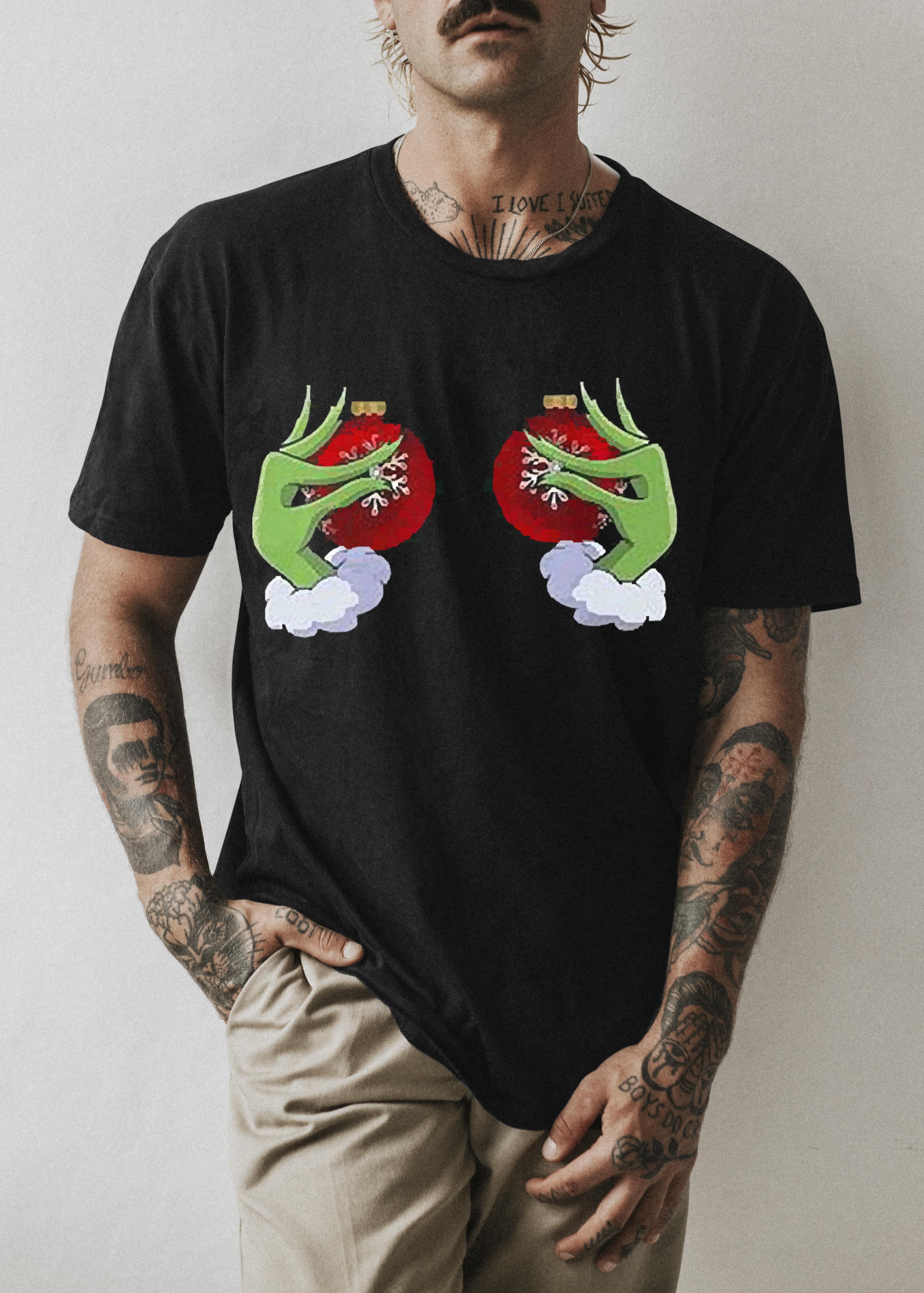 Grinch Ornament Boob Christmas Shirt 1 Gameofthronesteeshirt News