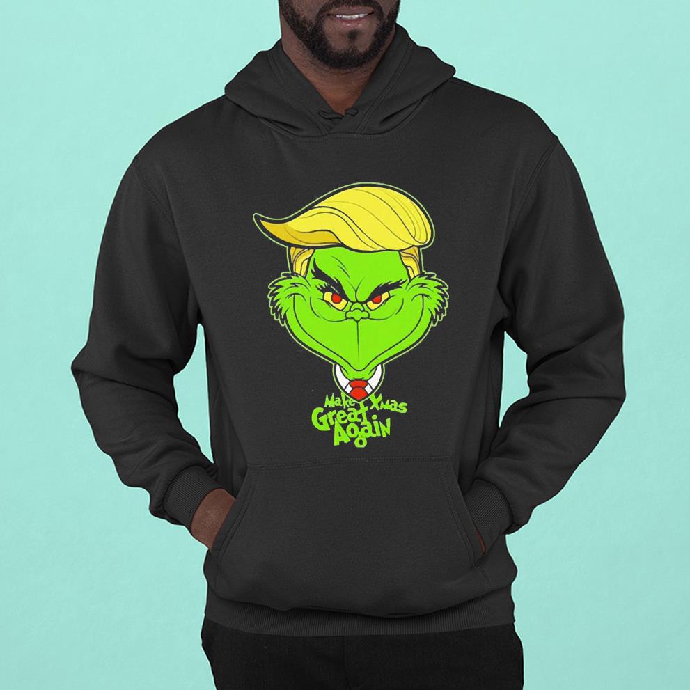 l2111 grinch donald trump make xmas great again christmas 2022 shirt hoodie - Grinch Donald Trump Make Xmas Great Again Christmas 2022 Shirt