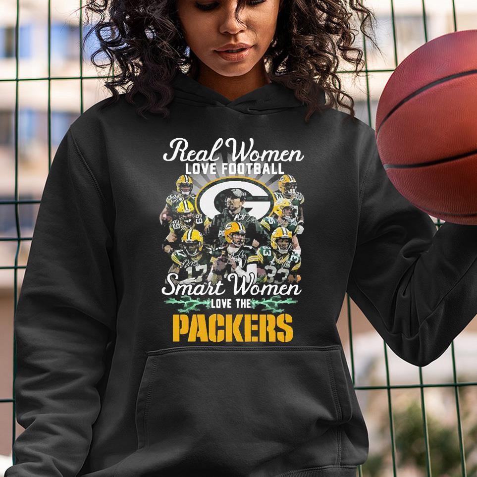 Real Women Love Football Smart Women Love The Green Bay Packers Signatures 2022 shirt 1 Nursedaytee News