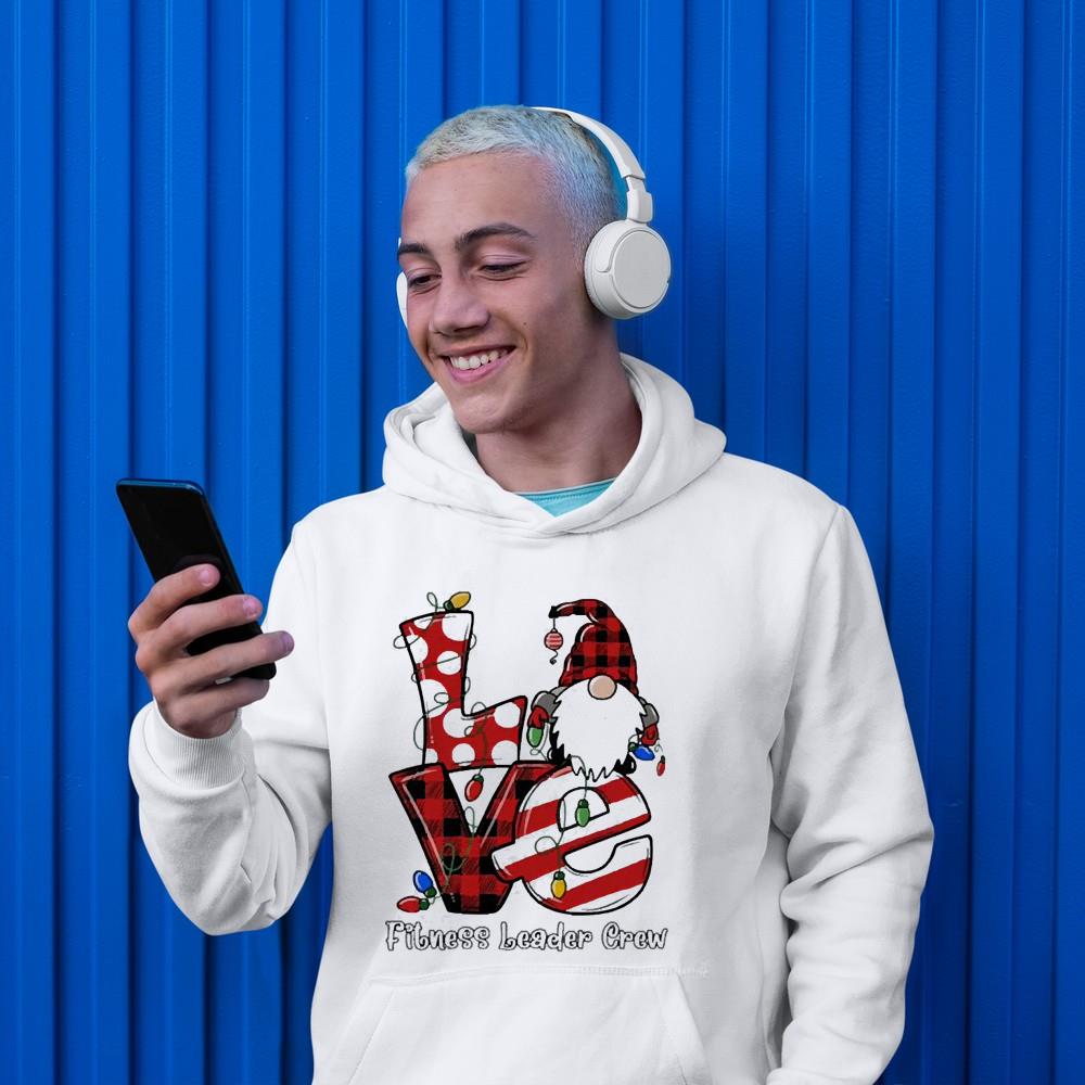 Gnome Love Fitness Leader Crew Plaid Splicing Red Christmas Shirt l2211 gnome love fitness leader crew plaid splicing red christmas shirt hoodie - Gnome Love Fitness Leader Crew Plaid Splicing Red Christmas Shirt