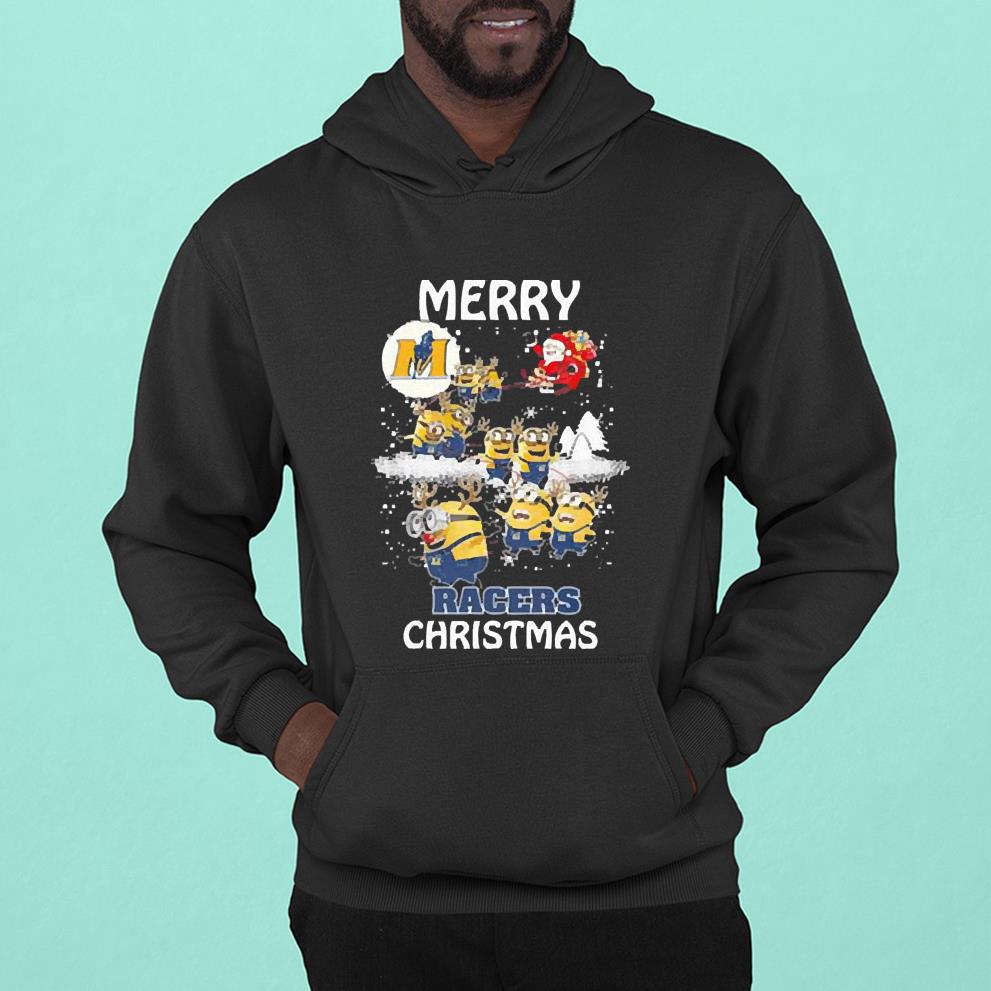 l2311 minion murray state racers merry christmas shirt hoodie - Minion Murray State Racers Merry Christmas shirt