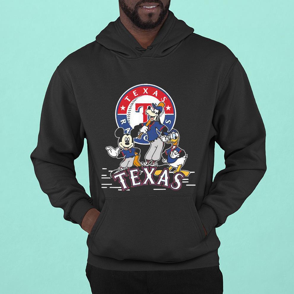 MLB Texas Rangers Teams Mickey Goofy Donald Shirt 62 Merry Christmas