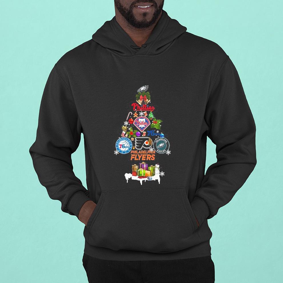 l2311 philadelphia 76ers phillies flyers eagles sports fans christmas tree noel xmas holiday 2022 shirt hoodie - Philadelphia 76ers Phillies Flyers Eagles Sports Fans Christmas Tree Noel Xmas Holiday 2022 Shirt