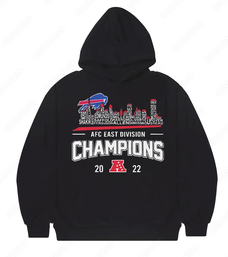 Buffalo Bills Players Names Skyline AFC East Division Champions 2022 shirt 100 Gameofthronesteeshirt News