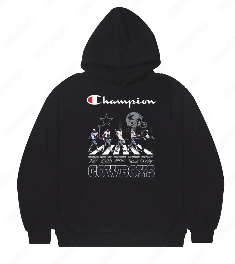 l2312 champions dallas cowboys abbey road signatures shirt hoodie - Champions Dallas Cowboys Abbey Road Signatures shirt