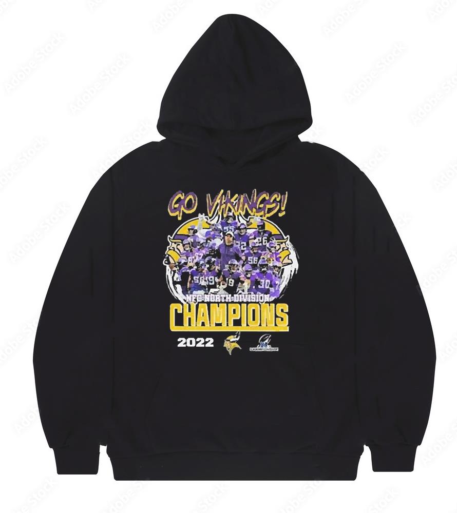 Go Minnesota Vikings NFC North Division Champions 2022 Shirt 1