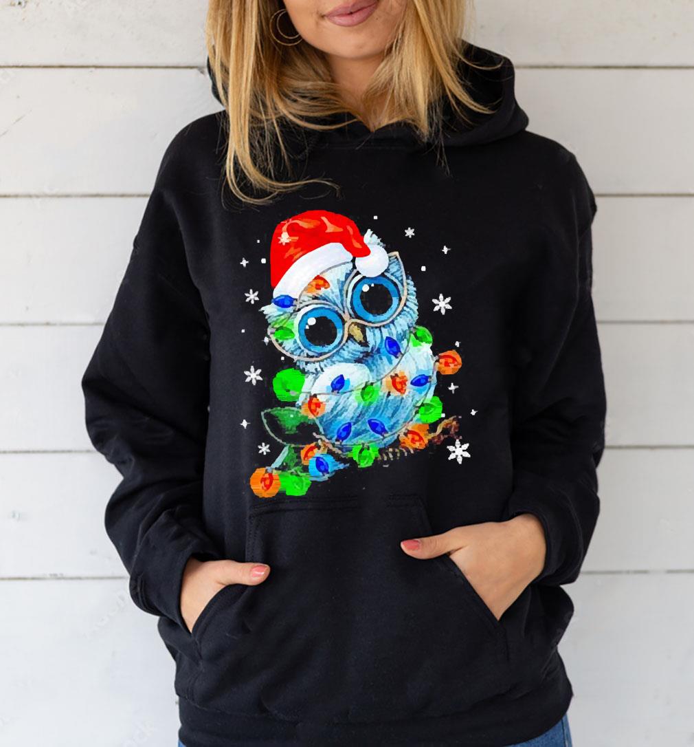 Santa Owl Light Christmas Shirt 82 nurseteeshirt News