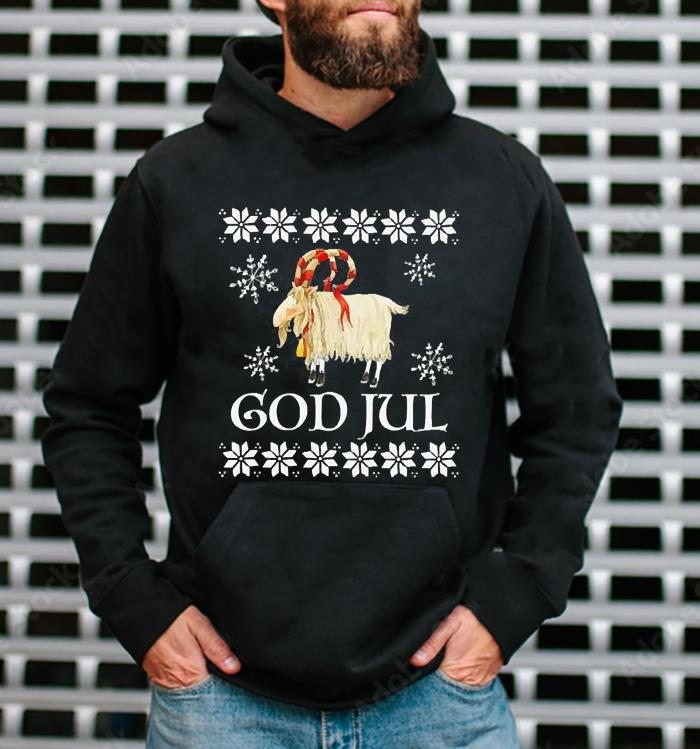 God Jul Christmas Goat Christmas Shirt l2511 god jul christmas goat christmas shirt hoodie - God Jul Christmas Goat Christmas Shirt