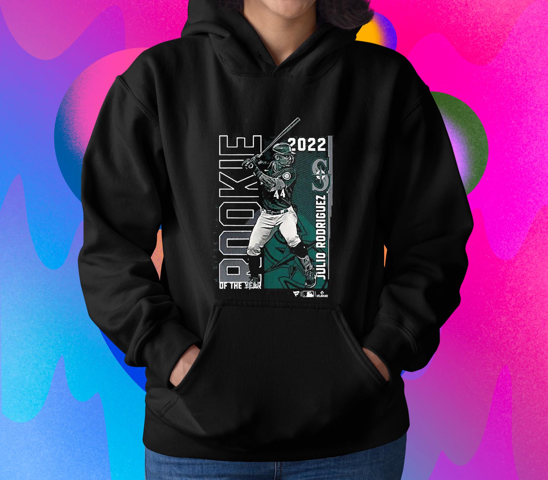 l2611 seattle mariners julio rodriguez 2022 al rookie of the year shirt hoodie - Seattle Mariners Julio Rodriguez 2022 Al Rookie Of The Year Shirt