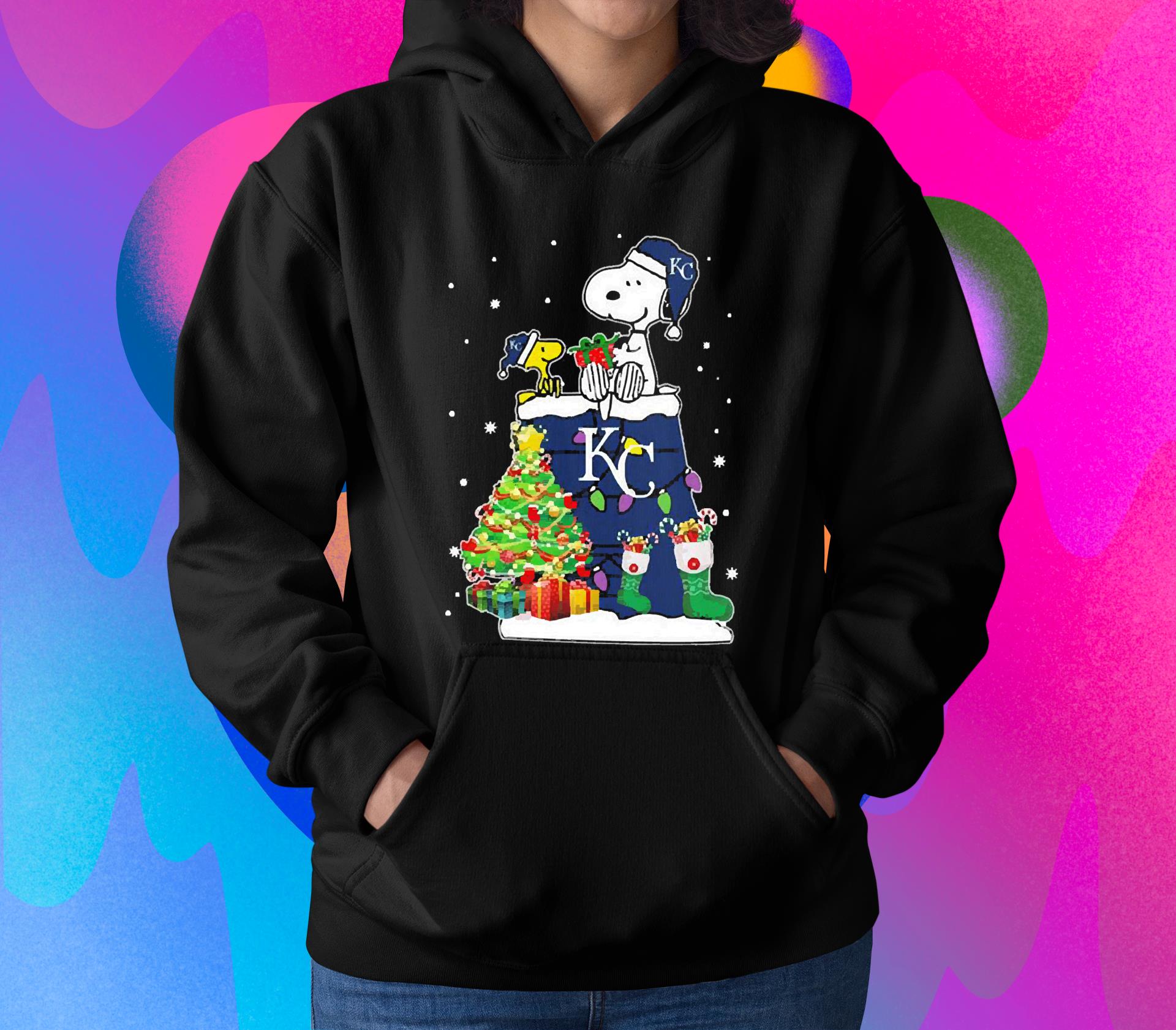 Snoopy And Woodstock Kansas City Royals Merry Christmas shirt 1 Gameofthronesteeshirt News