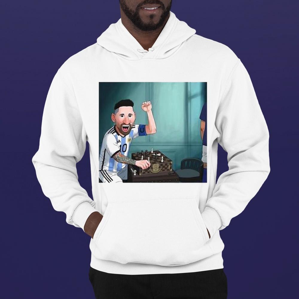 l2612 leo messi win on the chess lv shirt hoodie - Leo Messi Win On The Chess LV Shirt