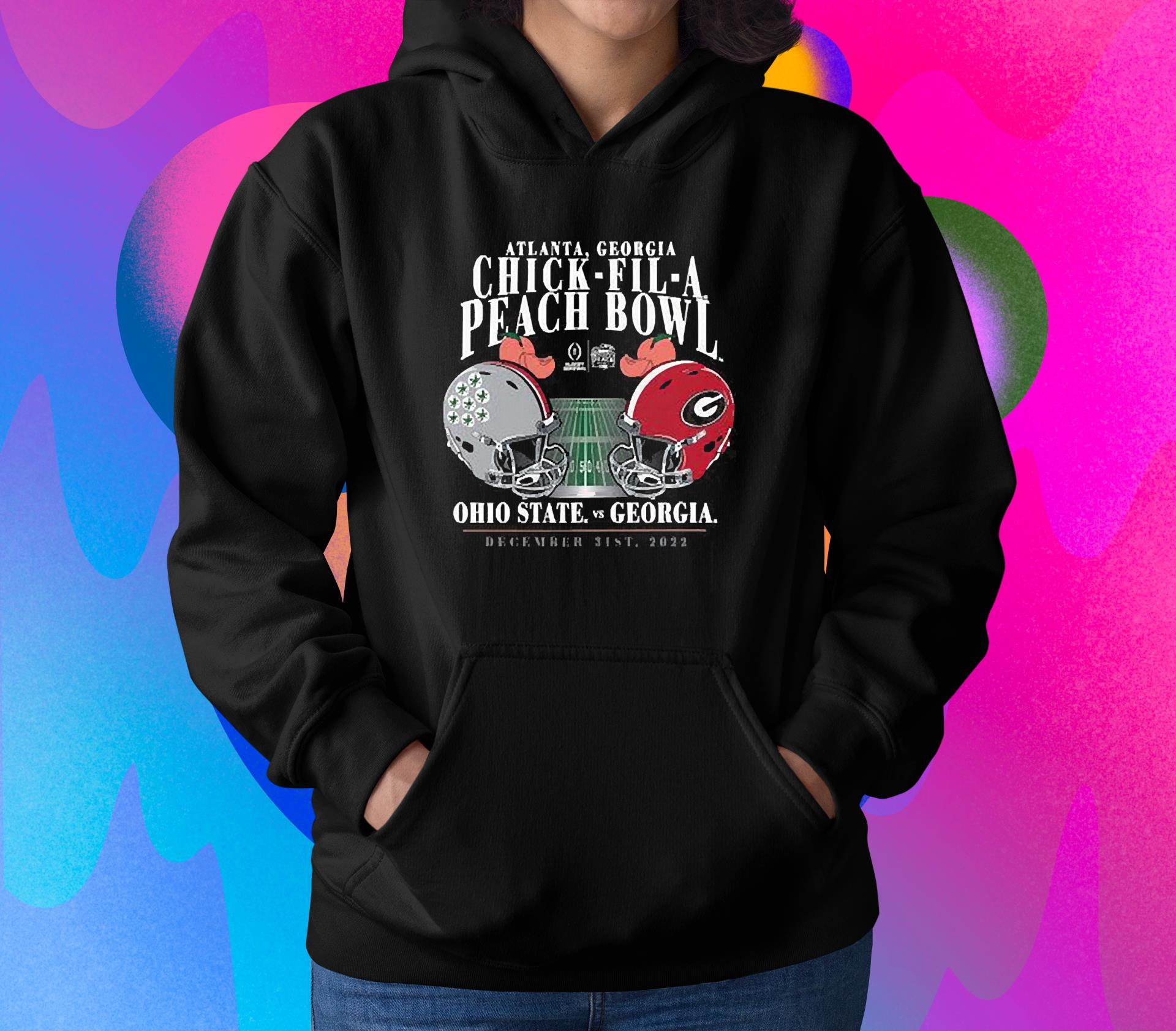 Ohio State Buckeyes Vs Georgia Bulldogs College Football Playoff 2022 Peach Bowl Matchup Old School Shirt 90 Gameofthronesteeshirt News