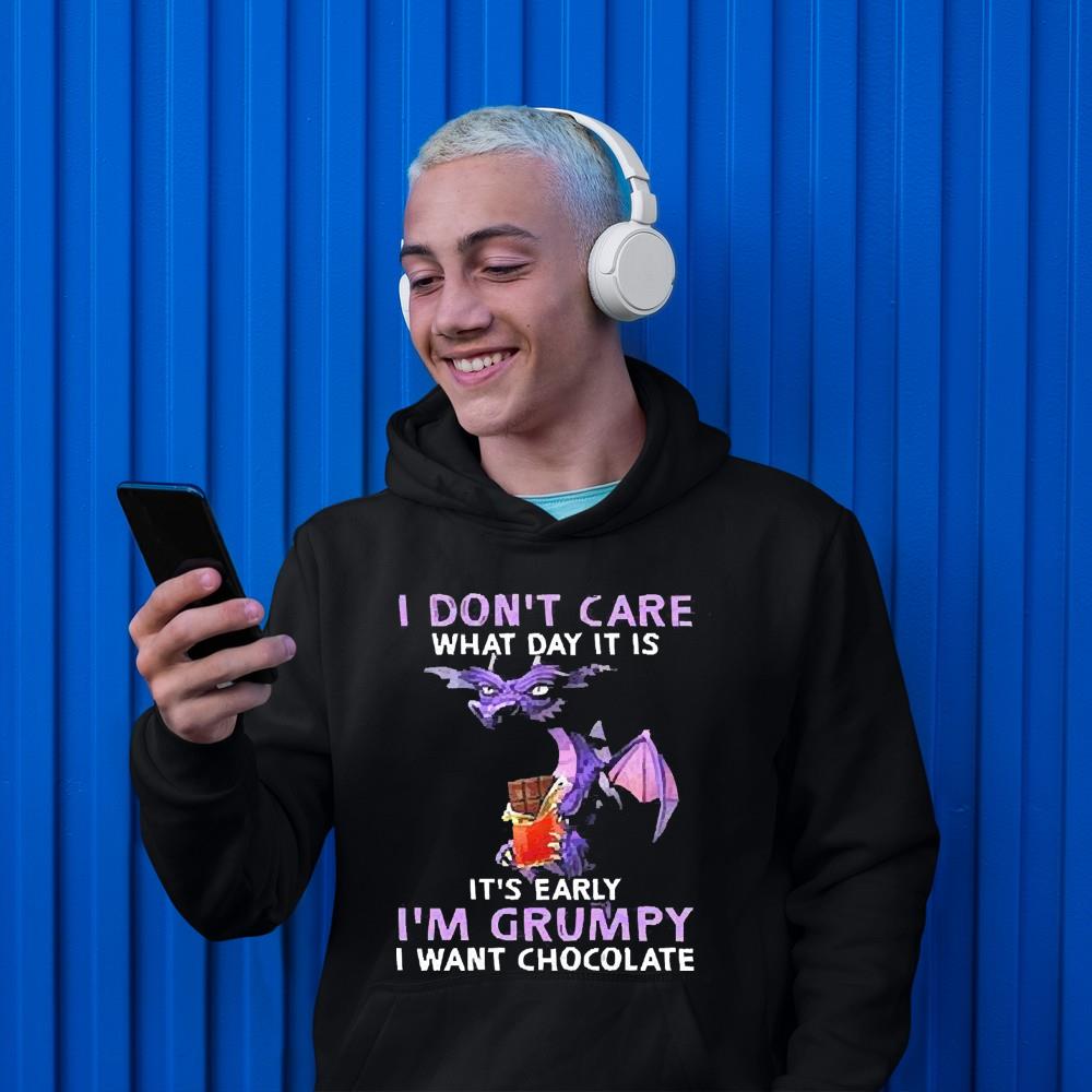 Dragon I don’t care what day it is it’s early I’m grumpy I want chocolate shirt 75 nurseteeshirt News